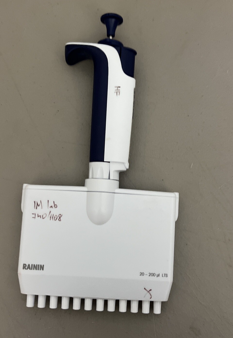 Rainin Pipet-Lite XLS 12 Channel 20-200uL pipette L200 XLS LTS