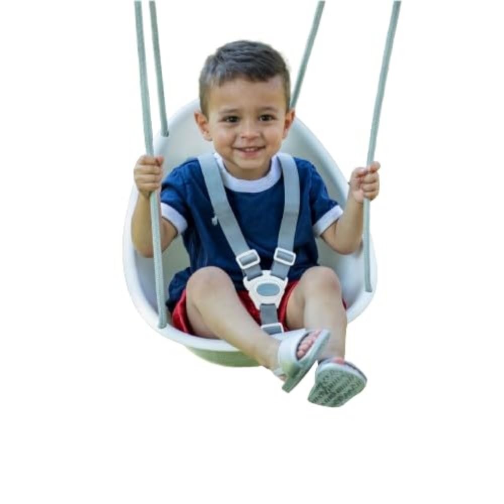 Coconut Toddler Swing Comfy Baby Outdoor, 3- Point Adjustable Safety Harness,...