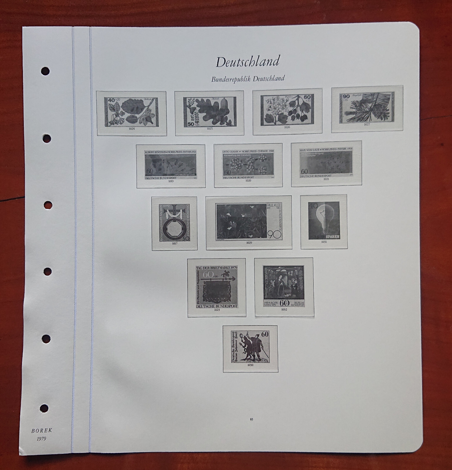 Vordruckblatt Federal Republic Germany Borek 1979 S.S.83 Plants Paul Clover