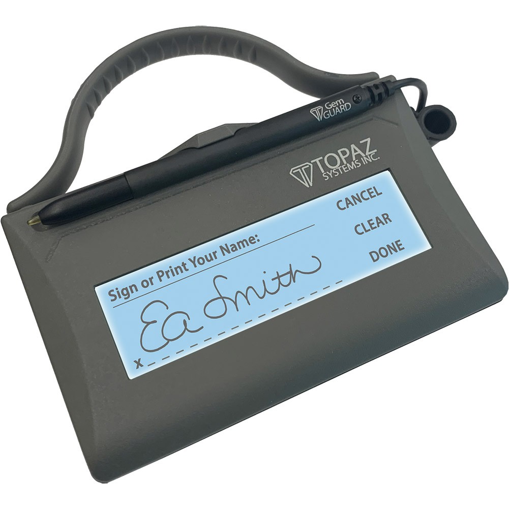 Topaz Topaz SigGem CD WOWpad Hsx 1X5 With Anti-Microbial Handle Pen Housing