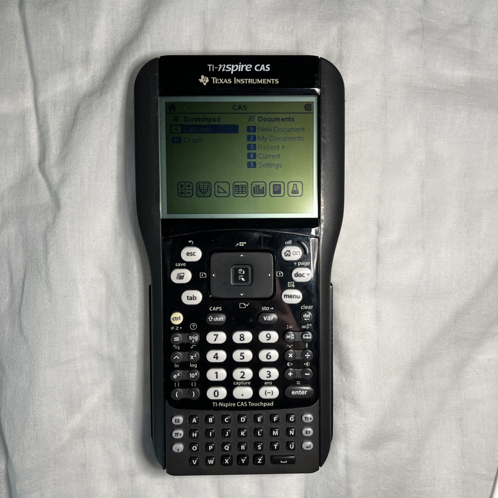 Texas Instruments TI-Nspire CAS Graphing Calculator w/ Cover - Tested Working