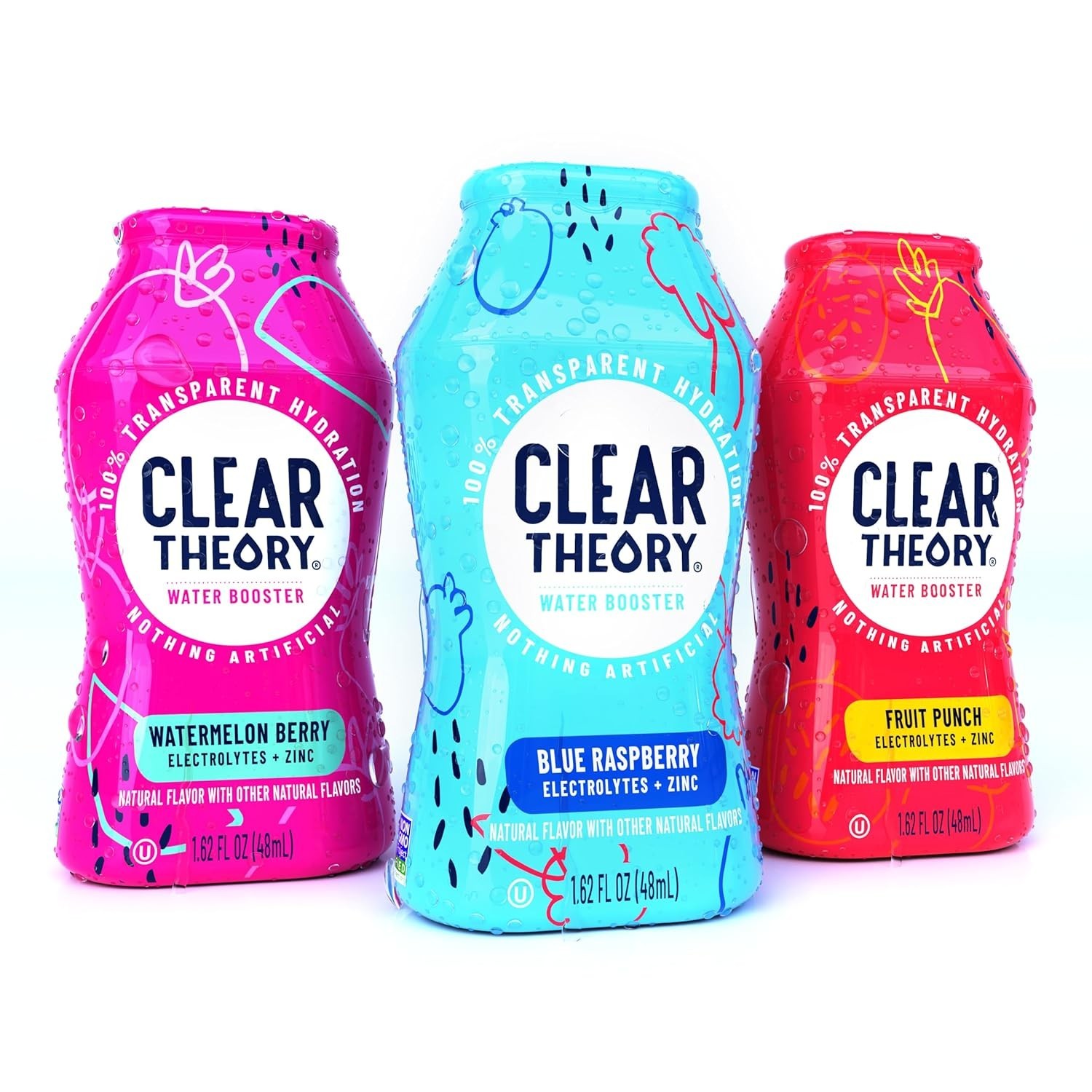 Clear Theory Water Flavoring Drops, Electrolytes Drink Mix, Water Enhancer Liqui