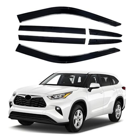 Side Window Visor 6 Piece Set for Toyota For Highlander 20-25 6-Piece