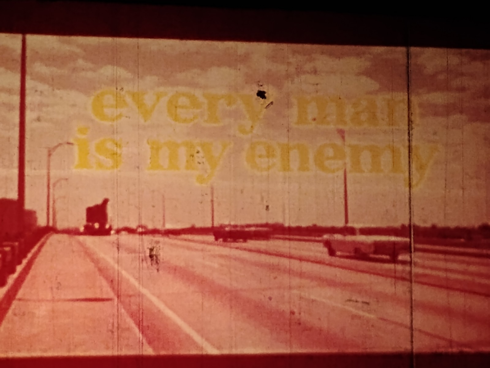 Every Man Is My Enemy, Red Color, Complete Reel 1, 1967, 16mm, 1600ft Reel