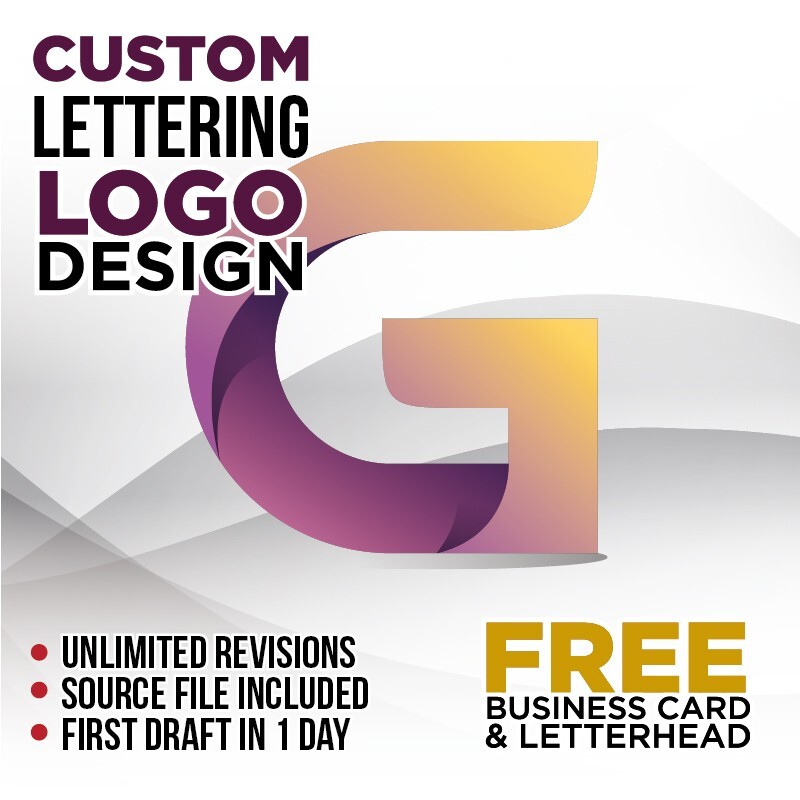 CUSTOM TYPOGRAPHY LOGO DESIGN - PROFESSIONAL SERVICE! - FREE BUSINESS CARD!