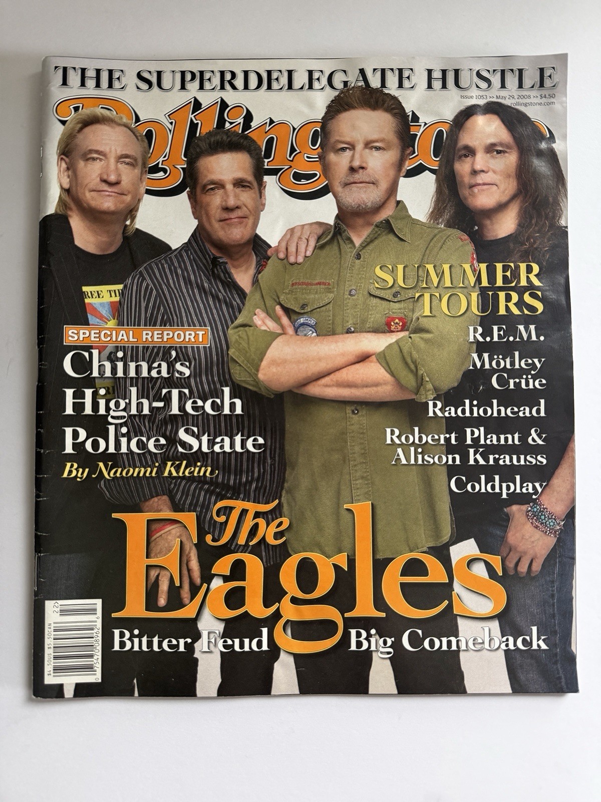 Rolling Stone Magazine - The Eagles - NO Address Label - May 19, 2008