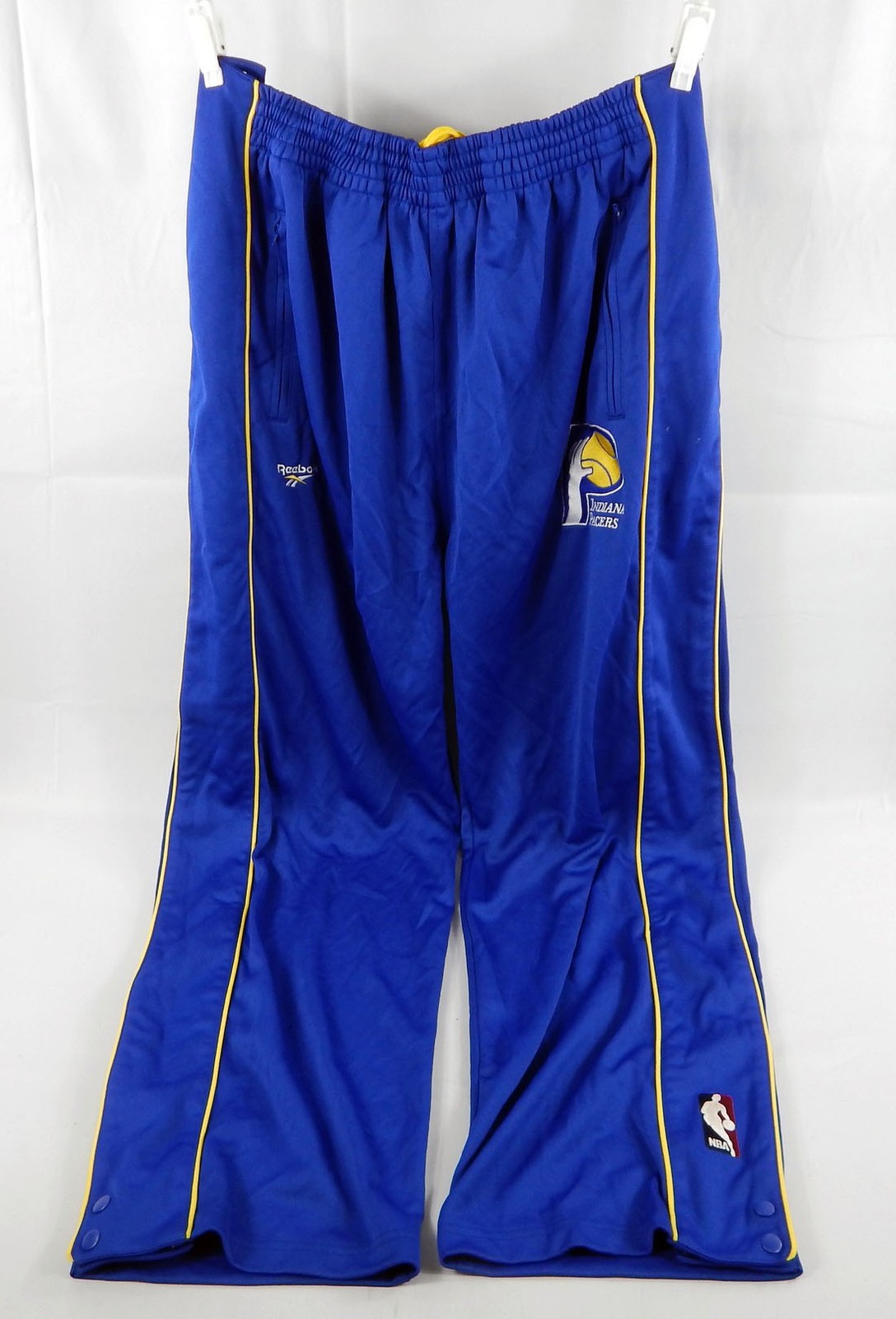 2004-05 Indiana Pacers Stephen Jackson #1 Game Used Blue Warm Up Pant Hardwood 8
