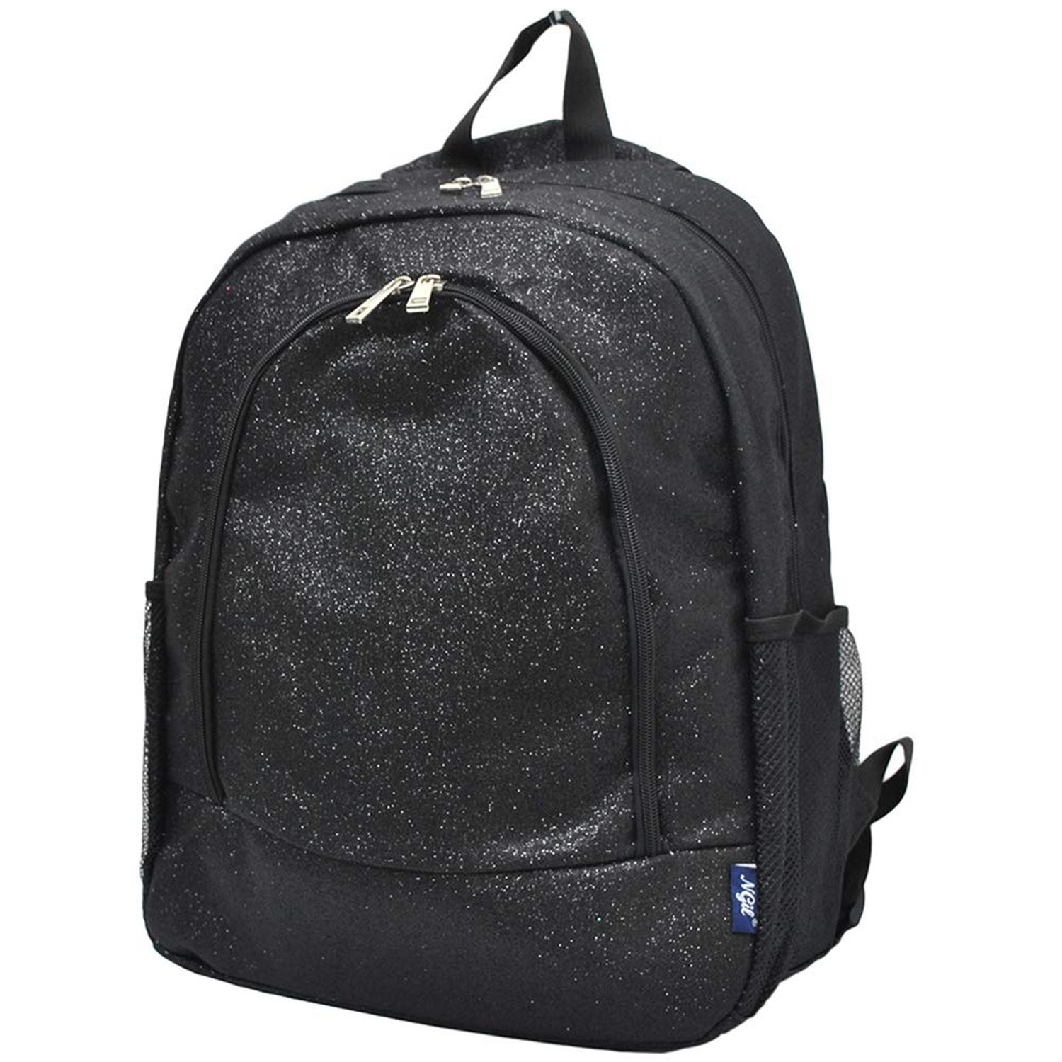 NGIL Canvas School Backpack (Glitter-Black) Glitter-black
