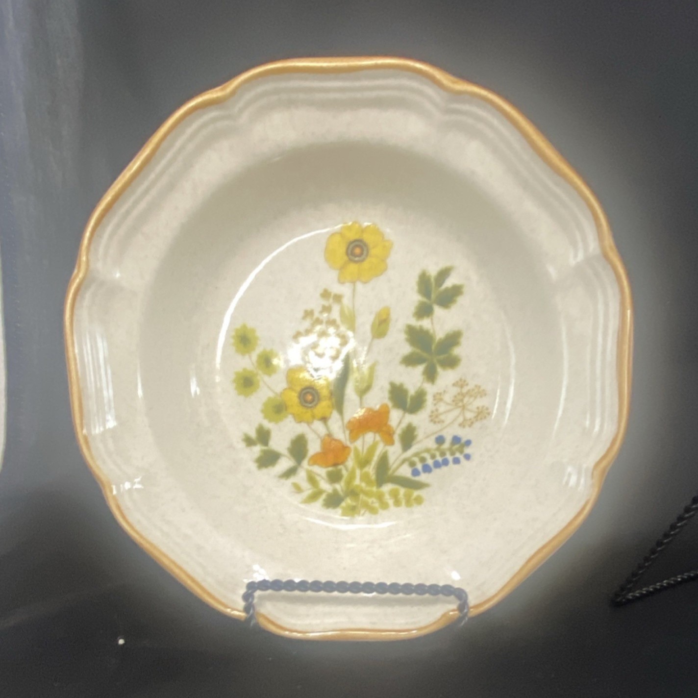 Mikasa Garden Club Ceramic Soup Bowl Fresh Floral Japan Glossy Finish