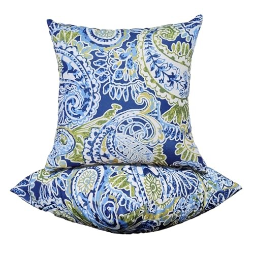 Outdoor Throw Pillows - Decorative Pillows with Insert 18×18 Inch Fancy-a