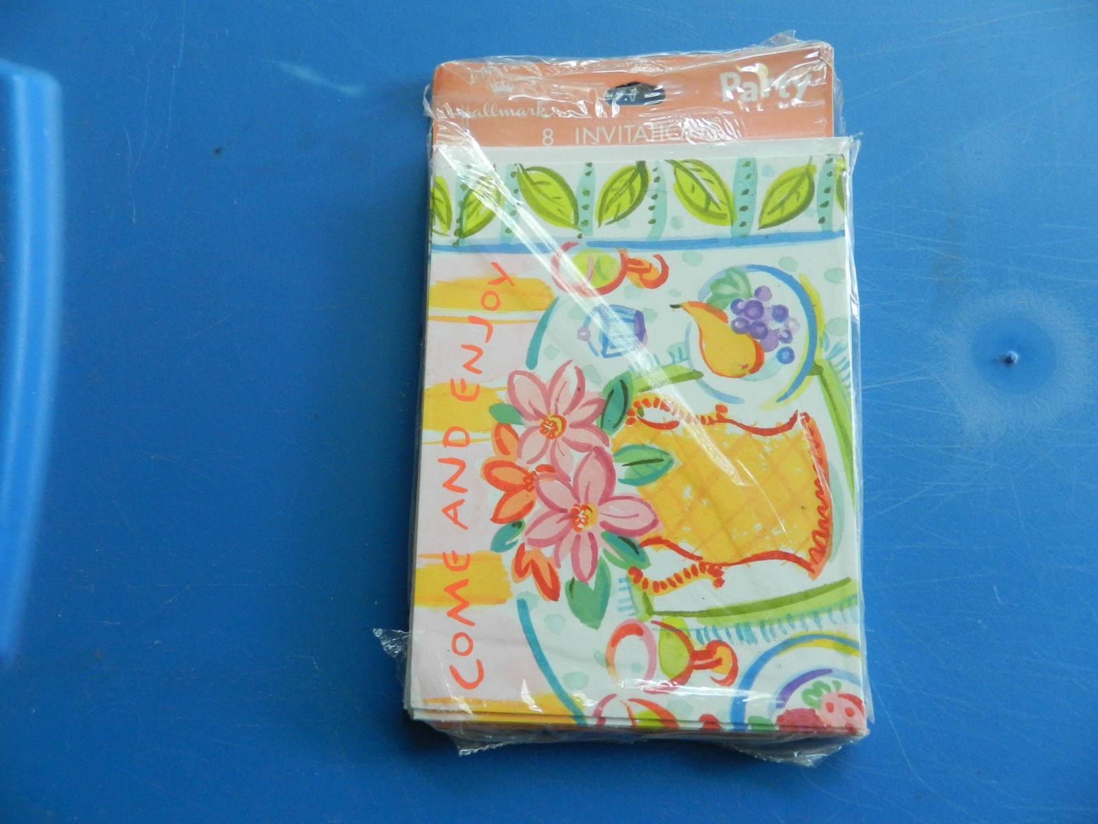 Hallmark Any Occassion Floral Come & Enjoy Invitations Pack of 8