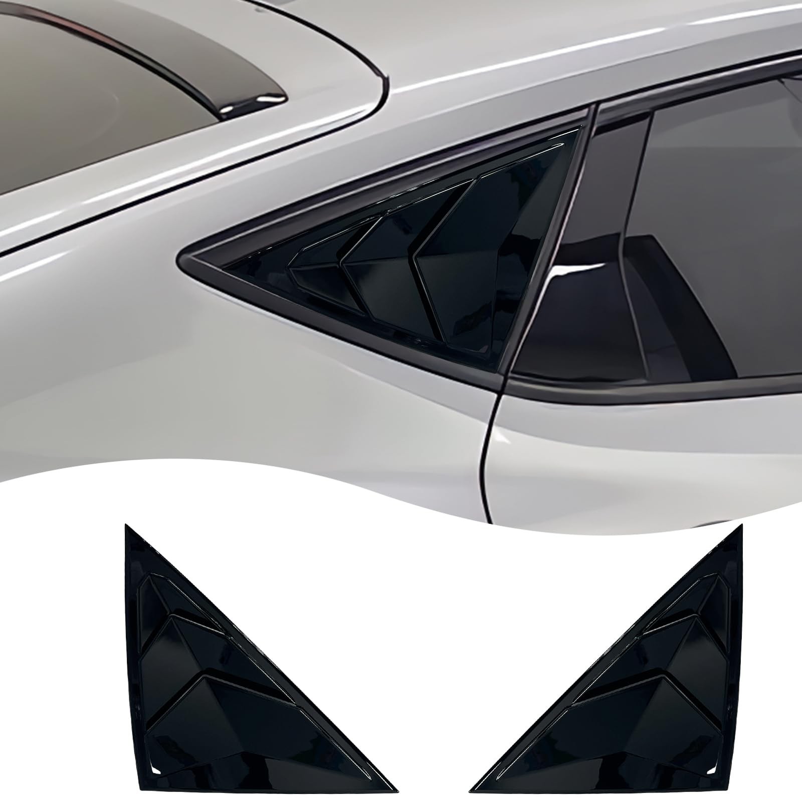 Window Louver，for Acura Integra 2023 2024 2025, ABS Print Sport Window De
