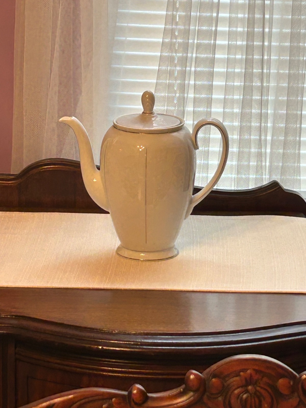 Rosenthal Germany White Velvet Platinum Coffee Pot