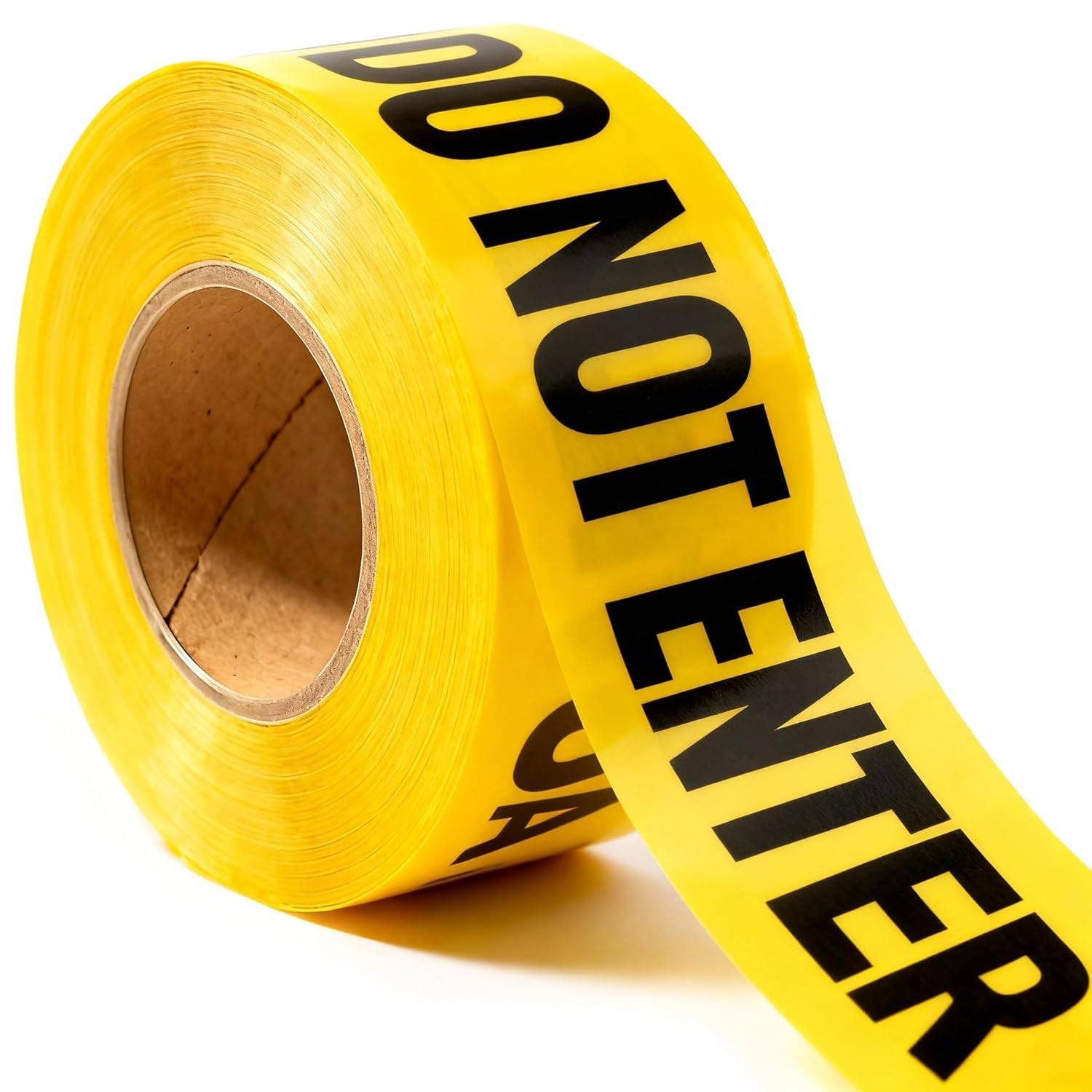 Caution Do Not Enter Tape 3 Inch X 1000 Feet • Bright Yellow with a Bold Black P