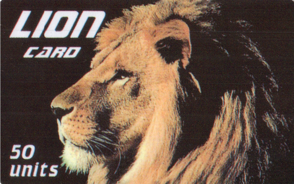 3923 International Phone Card Lion Card 04/03