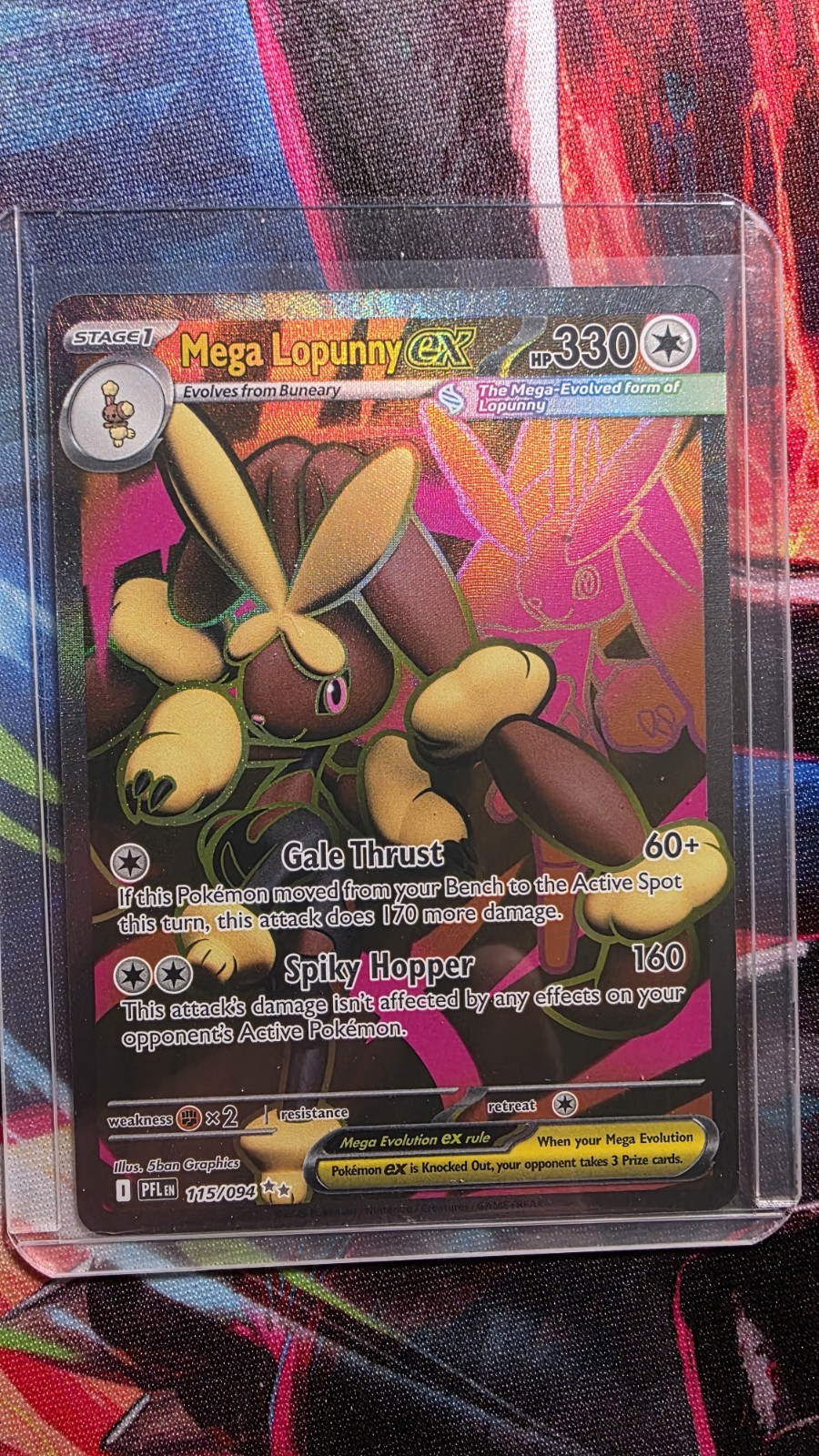 Mega Lopunny ex 115/094 - Phantasmal Flames - Pokemon Card