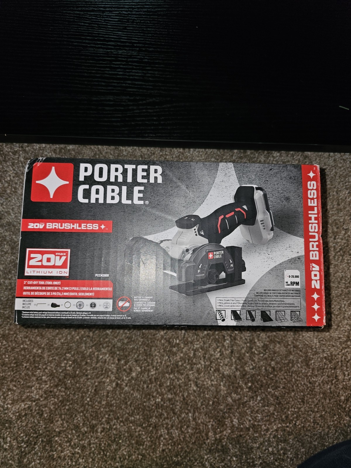 PORTER-CABLE 20V Brushless 3" Cut-Off Tool PCCM300B Li-Ion Battery Powered