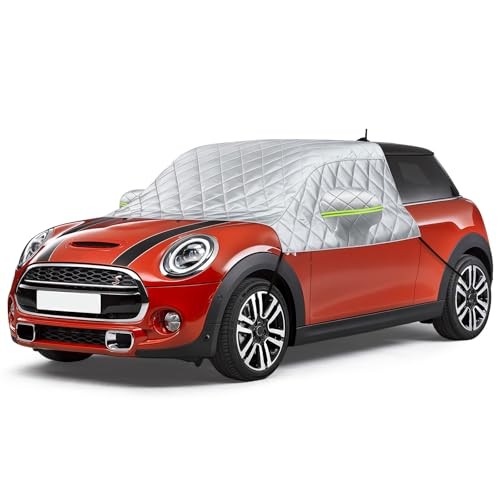 Car Windscreen Cover Compatible with Mini Customized for Mini Cooper Silver