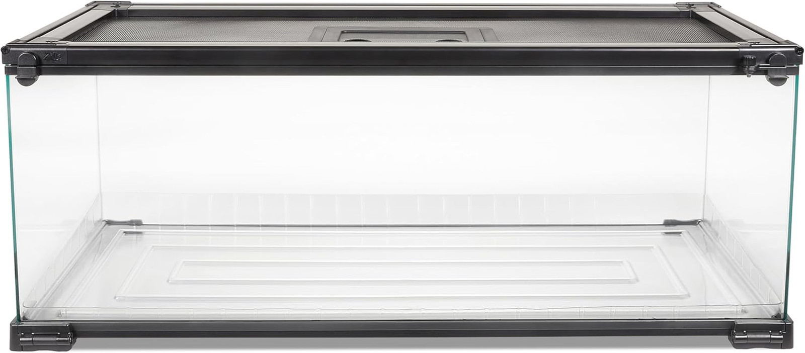 Quickbuild Reptile 20 Gallon Glass Terrarium Habitat with Bedding Tray for Gecko