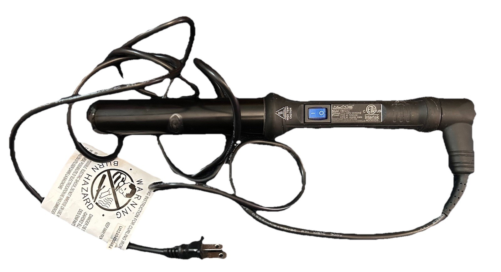 NuMe, Curling Wand,  1.25" Tourmaline, HB025U - TESTED - WORKS -