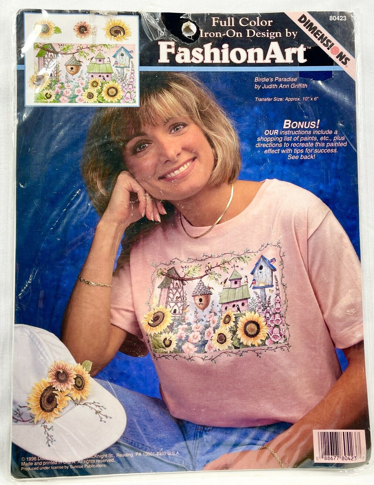 NEW 1996 Dimensions Birdies Paradise 80423 Iron-On Fashion Transfer Vintag 10720