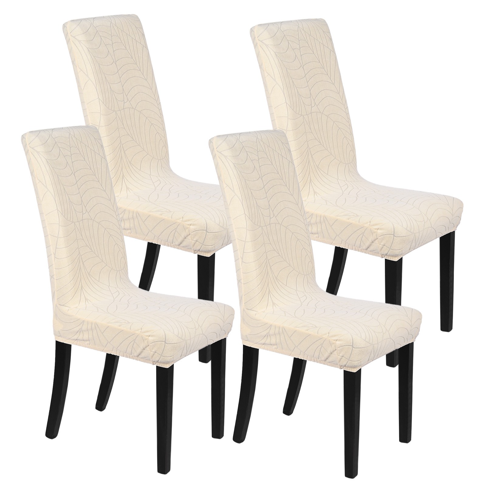 4-Pack Waterproof Chair Cover for Home [Beige]