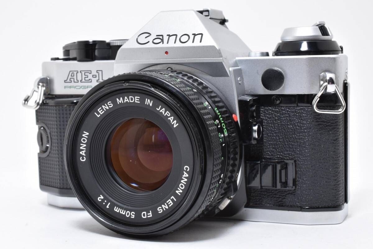 Canon Ae-1 Program Silverfd 50Mm F2 Film Camera L47 7223