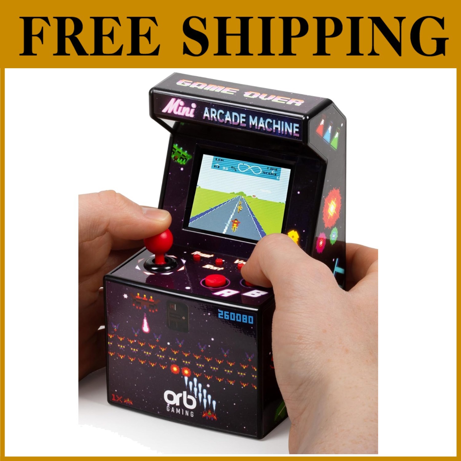 Mini Retro Arcade Console - 240 Built-in Games