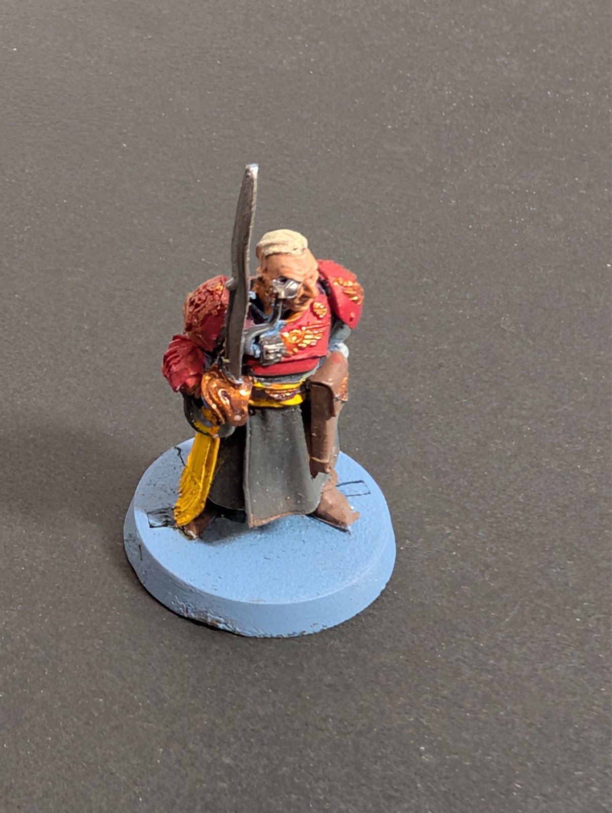 Warhammer 40k Astra Militarum Cadian Officer Monacle/Power Sword OOP Rare Metal