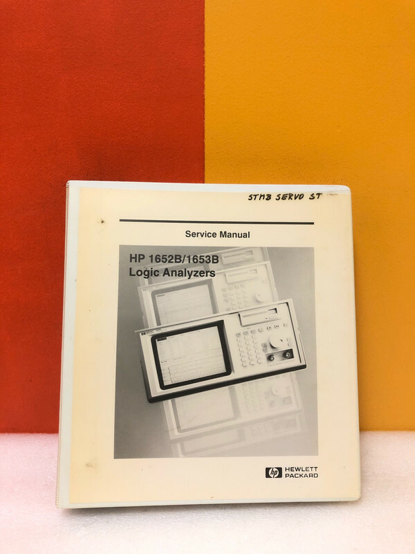 HP 01652-90905 1652B/1653B Logic Analzyers Service Manual