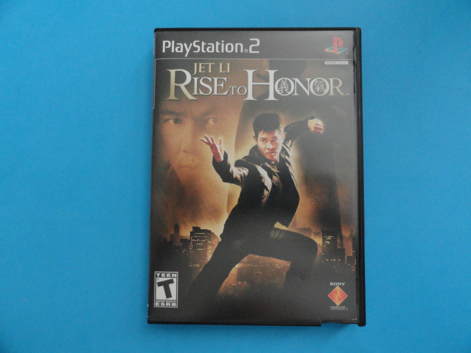 PS2 JET LI RISE TO HONOR ORIGINAL COVER ART & BLOCKBUSTER VIDEO DVD CASE