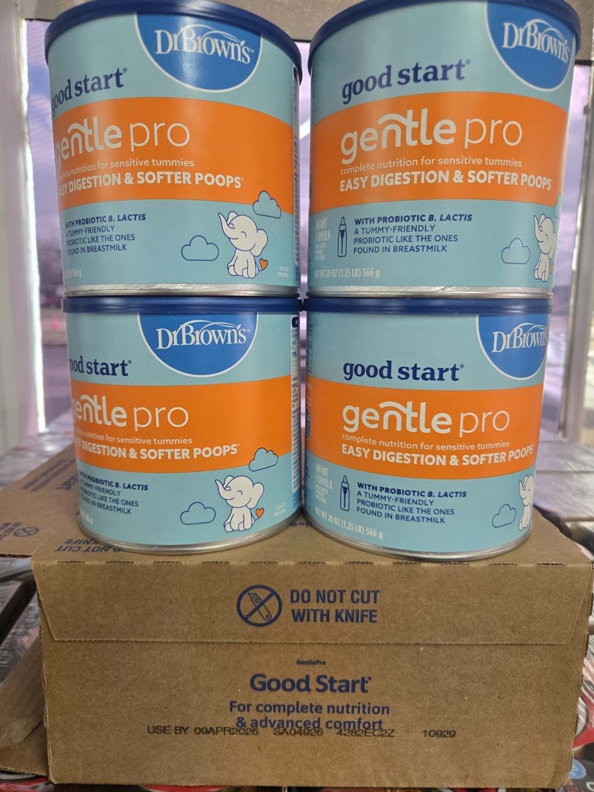 4 cans Good Start Dr. Brown’s Gentle Pro Baby Powder For Sensitive  20 Oz 4/6/26