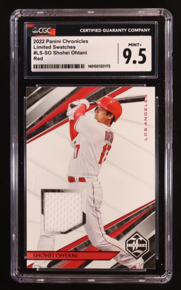 2022 Panini Chronicles Shohei Ohtani Limited Swatches Red (SGC 9.5)