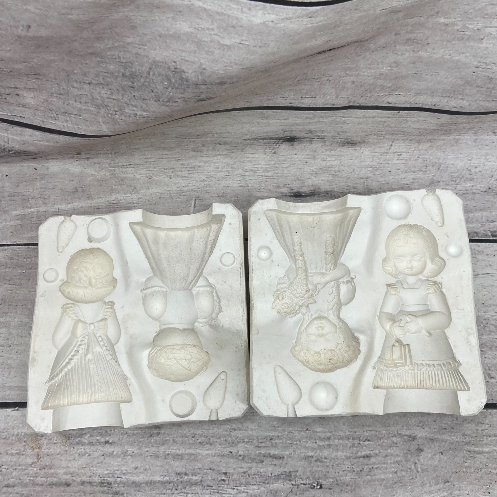 Vintage 80s Duncan Enterprises Ceramic Casting Mold Belles Of The Month #DM-195C