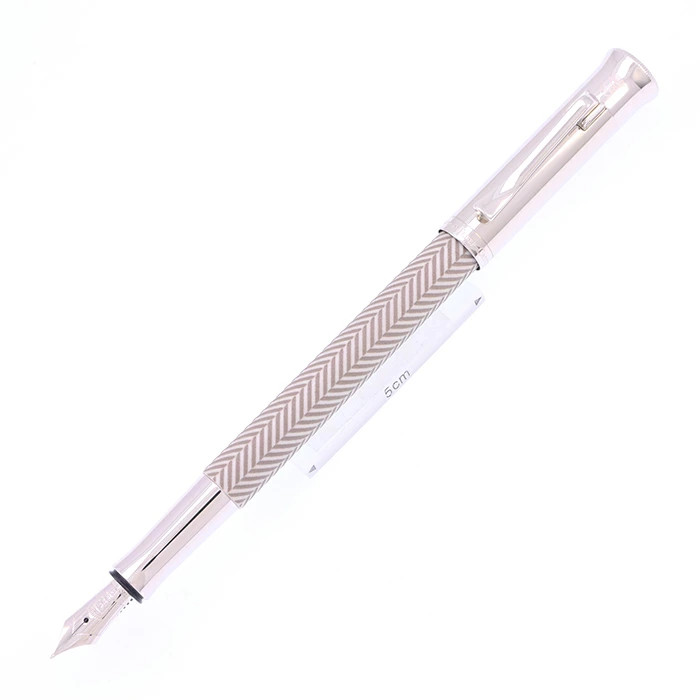 GRAF VON FABER-CASTELL Fountain Pen Guilloche Sisley Light Gray F [Used - ]