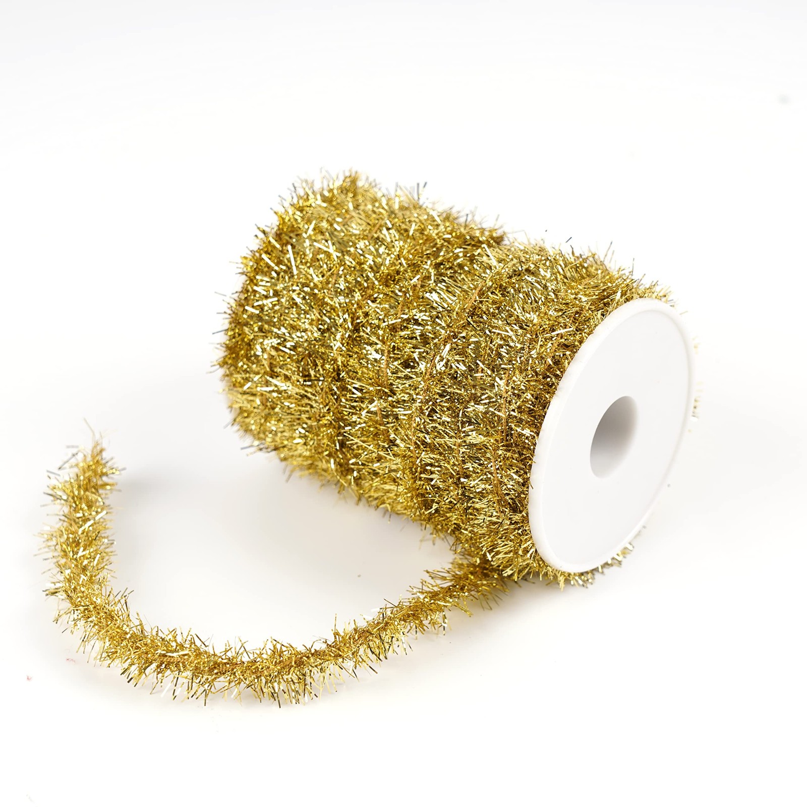 66ft Metallic Holiday Tinsel Twist Glitter Garland Decoration for Christmas T...