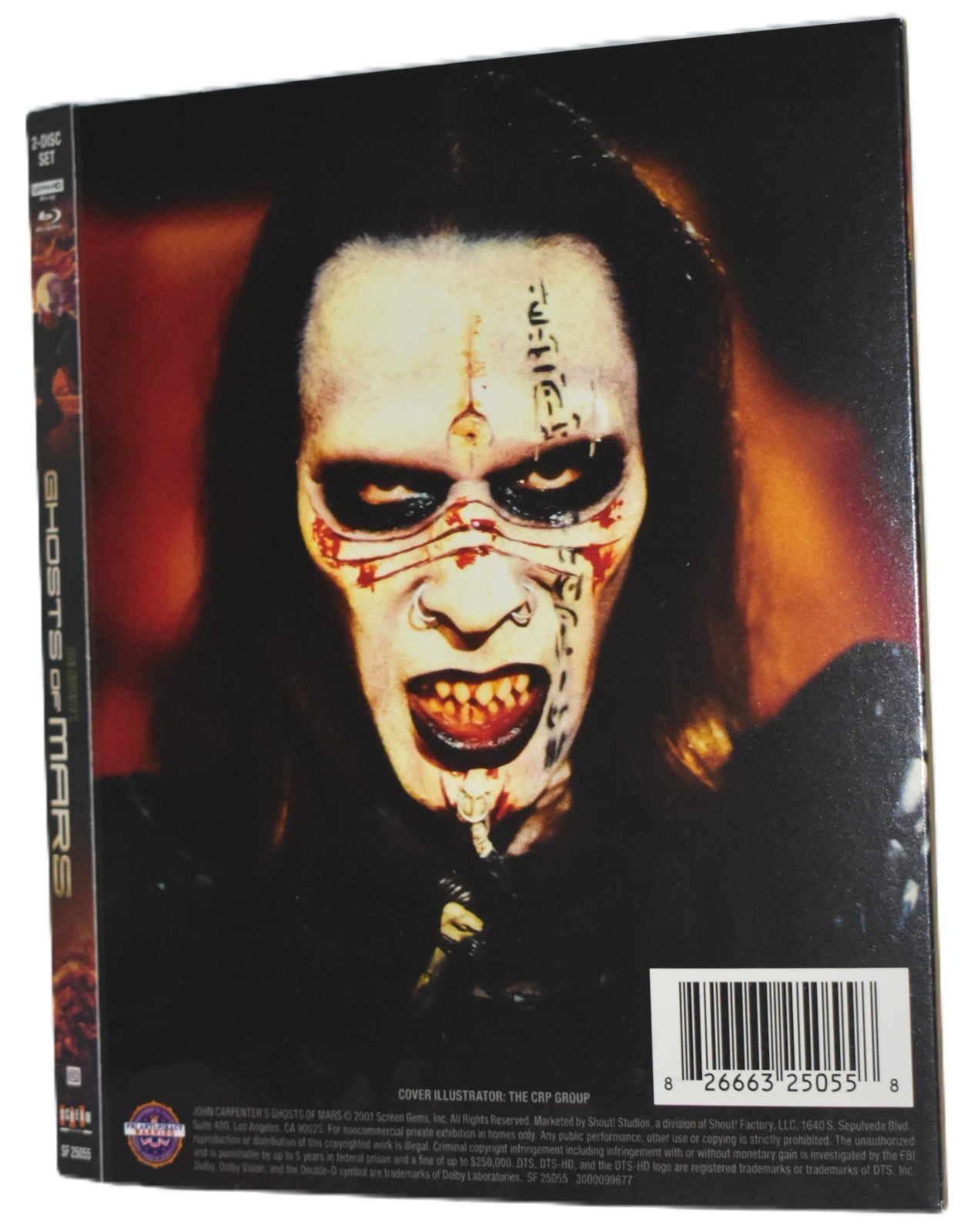 OOP Exclusive SLIPCOVER ONLY - Fits: Ghosts of Mars    Shout Ultra HD 4K Blu-ray