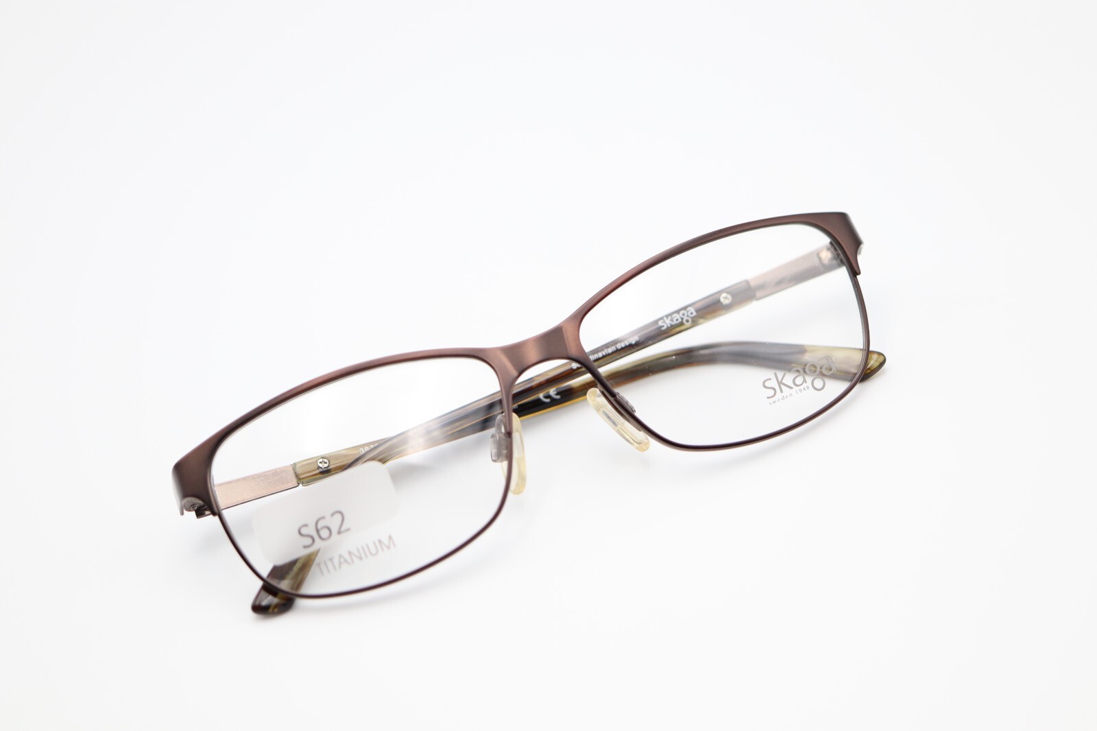 SKAGA 3870 PY 5201 in Bronze Brown 54-15-135 Titanium Eyeglass Frames S62
