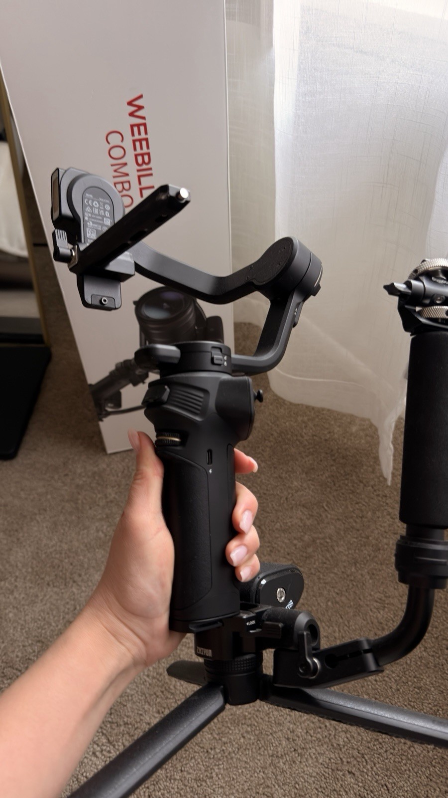 Zhiyun Weebill 3S Combo Kit 3-Axis Gimbal Stabilizer for Mirrorless Cameras DSLR