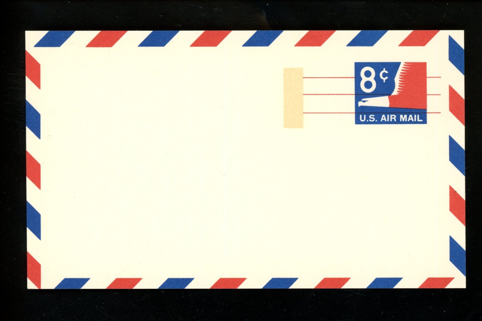 US Postal Stationery UXC9a Airmail Mint Card Eagle LUMINESCENT TAGGED 1969