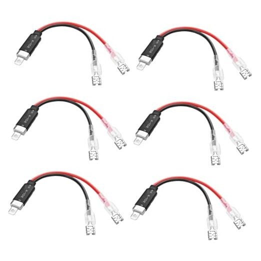  H1 LED Wiring Headlight Converter Cables Conversion Harness Connector Adapter 