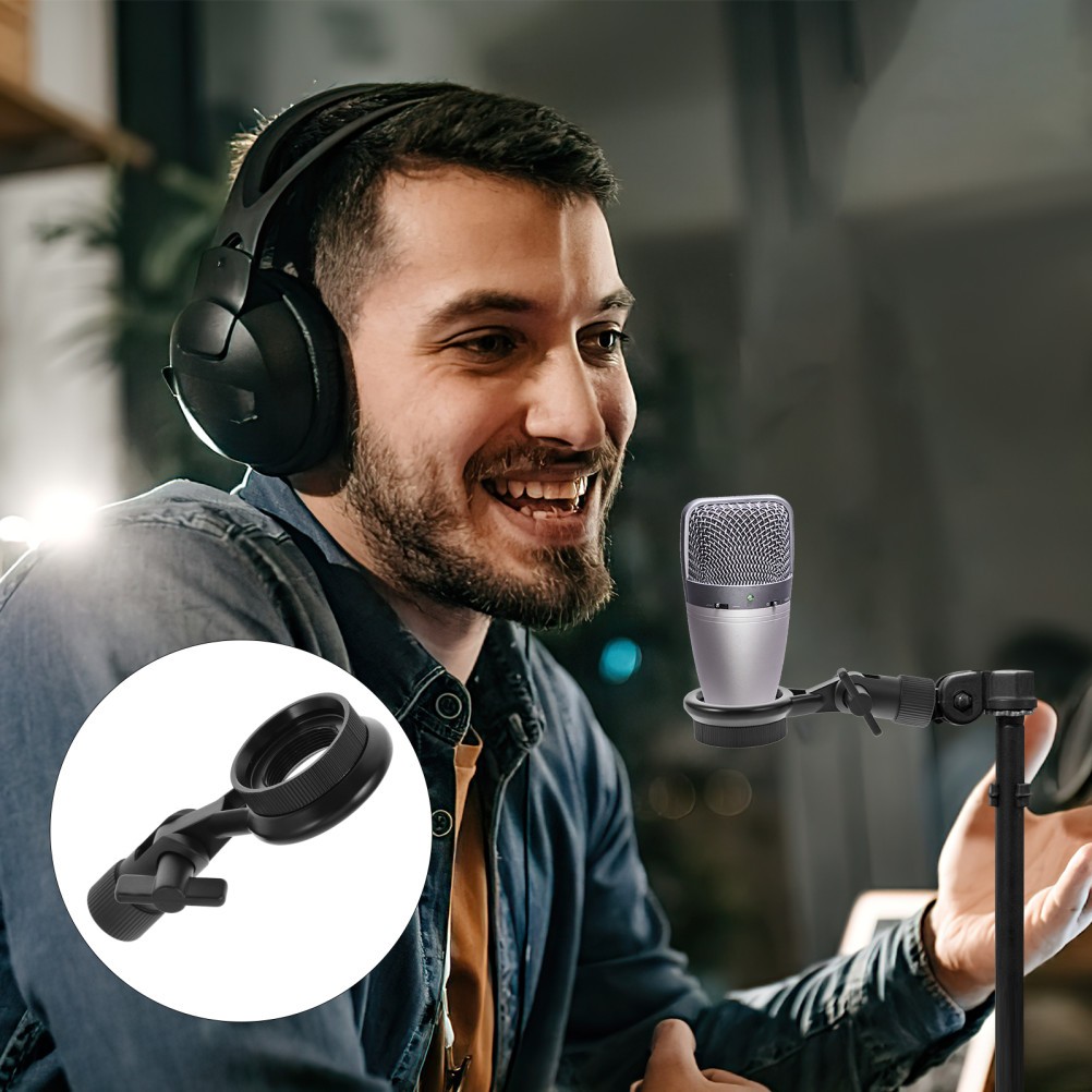  Shock Mount Mic Holder Universal Microphone Clamp Detachable Clip