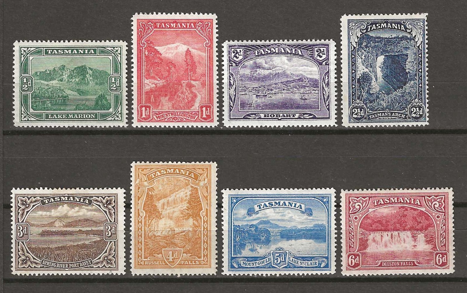 AUSTRALIA/TASMANIA 1899/1900 SG 229/236 MINT