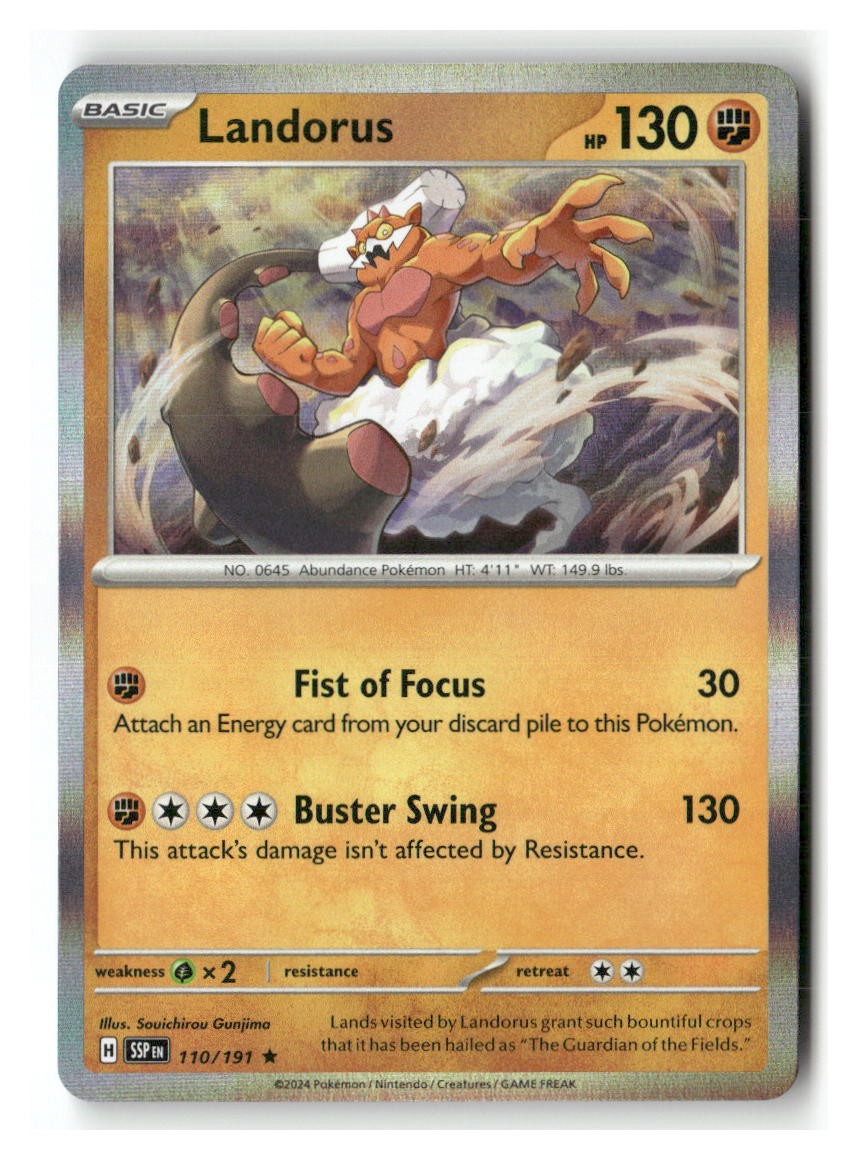 Landorus 110/191 Rare Surging Sparks Pokemon Holo Near Mint