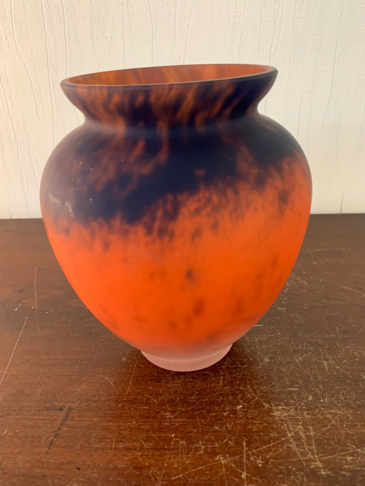 Marbled Glass Vase La Rochère