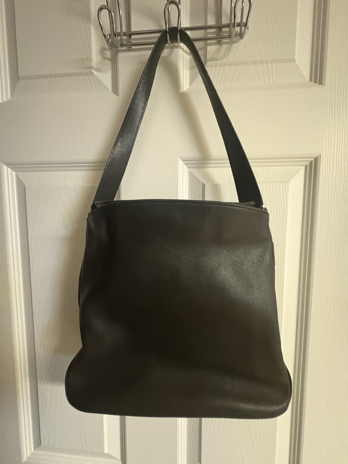 Coach 9180 Vintage Black Leather Hobo Shoulder Bag USA Made