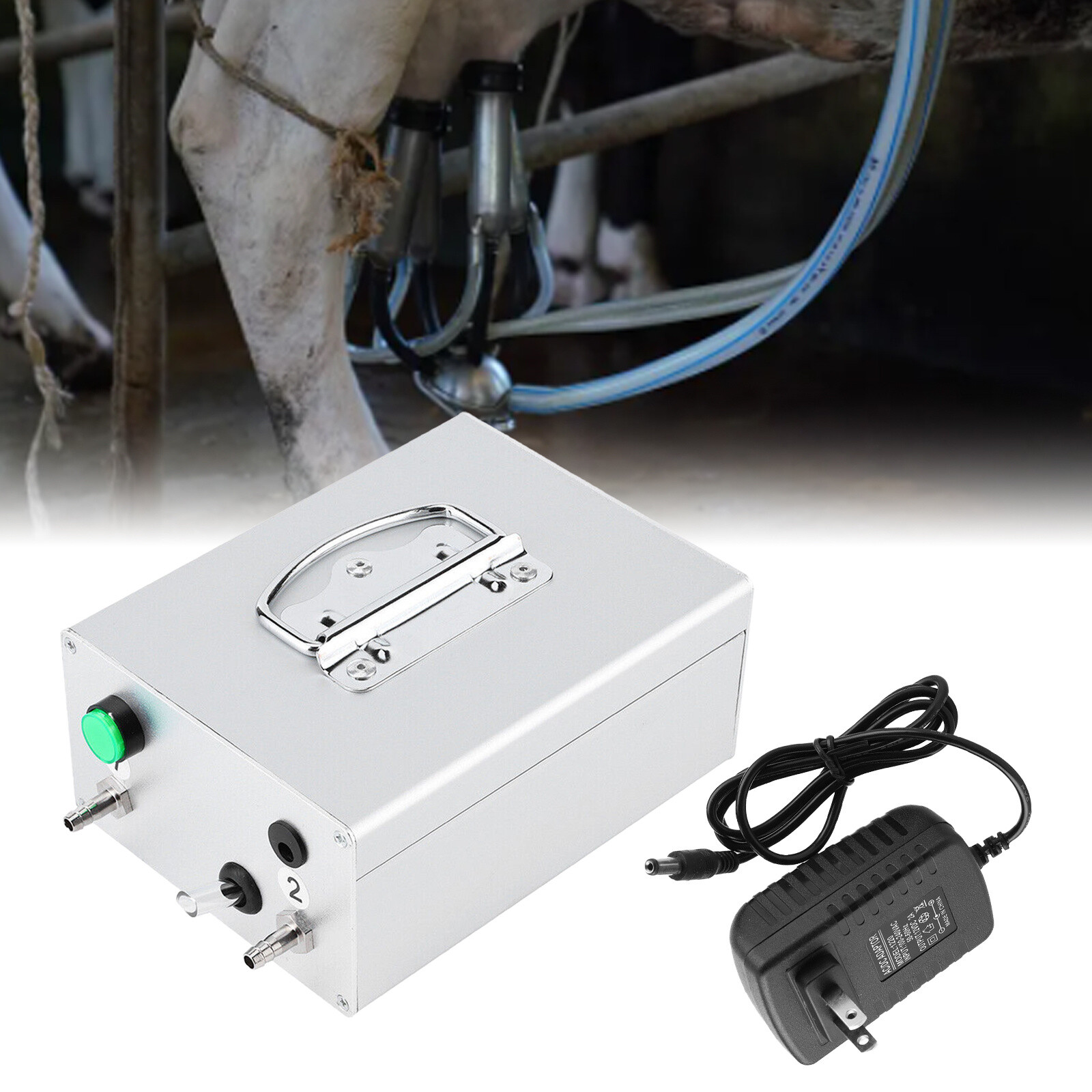 Electric Milking Pulsator Vacuum Pump Air Cow Milking Machine Milker Goat