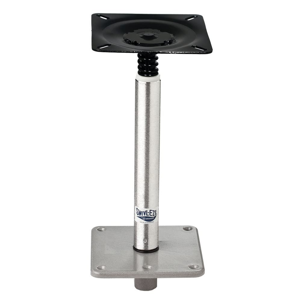 Attwood Swivl-Eze 075 Boat Seat Pedestal Package Satin 11" 3/4" Pin