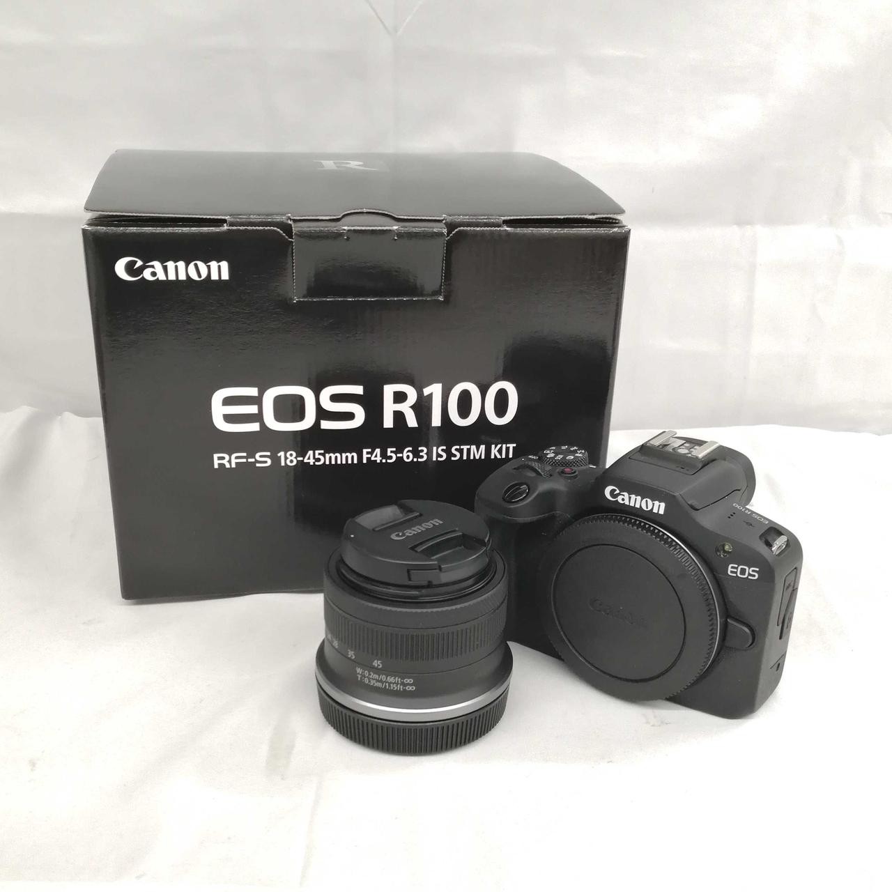 Canon EOS R100 Mirrorless Camera Kit 24MP RF-S 18-45mm IS STM New From Japan