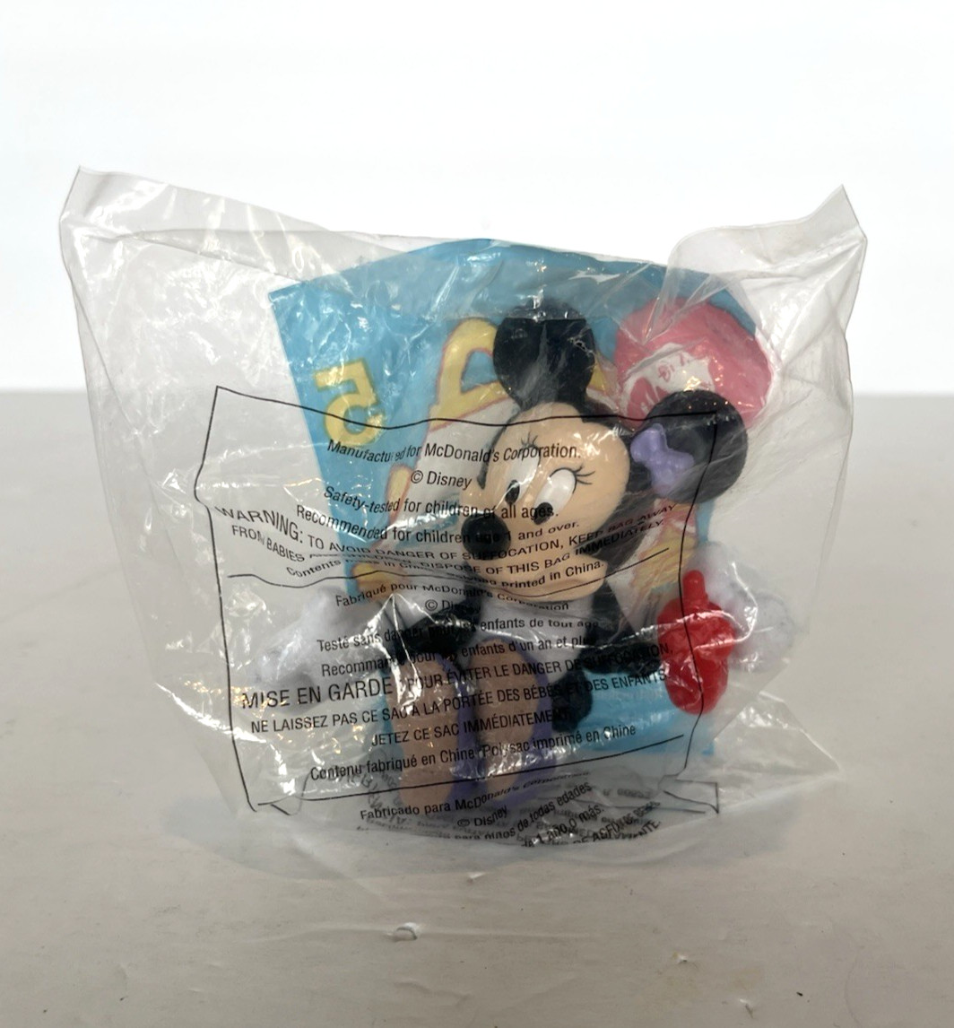 NIP! NEW Disney Vintage 2001 McDonald's Happy Meal Toy Minnie Mouse #2.